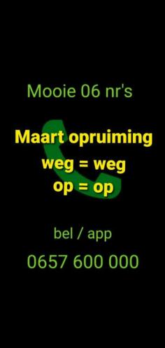 Mooie flink afgeprijsde 06 nummers