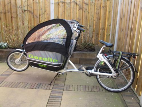 Mooie Gazelle Cabby bakfiets met extra039s