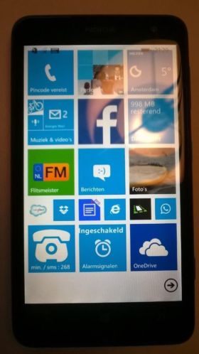 Mooie gebruikte Nokia Lumia 625 zwart