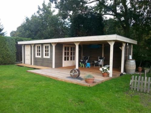 Mooie grote complete tuinhuis met veranda STP 12x1228