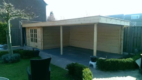 Mooie Grote tuinhuis met veranda 40 mm 350x350550x350 Cindy