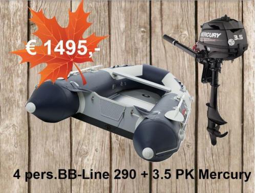 Mooie herfst rubberboot of set prijzen bij De BotenBoer