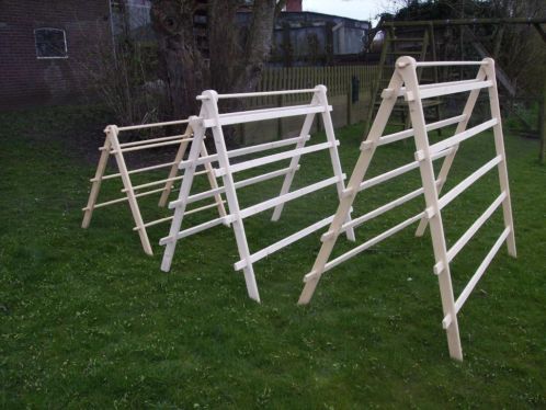 Mooie  Houten Wasrek - Droogrek - Linnenrek Rak