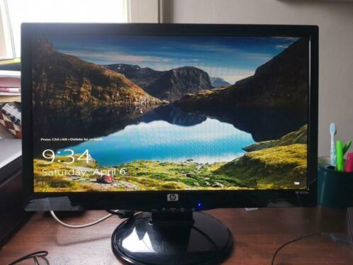 Mooie HP S2031a Monitor Zwart incl kabels DVI en VGA 