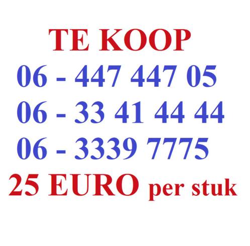 MOOIE MAKKELIJKE TELEFOONNUMMERS TE KOOP