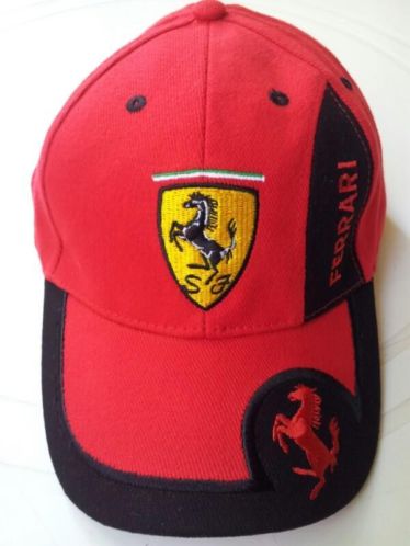 Mooie nieuwe rode Ferrari pet cap niet gedragen