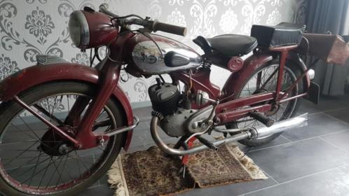 Mooie orgineel NSU fox OLDTIMER Motor uit 1953