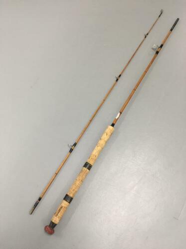 Mooie vintage Pelican splitcane hengel 2.13m 2d. , Zie tekst