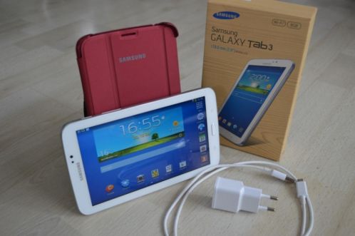  Mooie witte Samsung Galaxy Tab3 7inch  Als Nieuw 