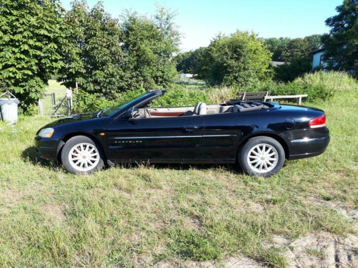 mooie zwarte sebring cabrio 2.7v6 2001 119000km org nl auto