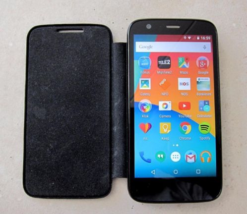 Moto G (1ste gen.) inclusief flip cover
