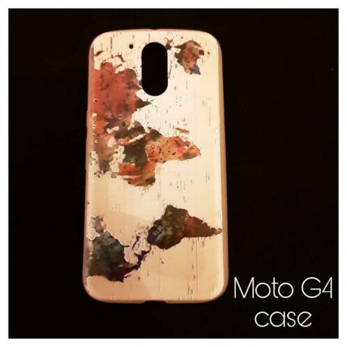 Moto G4 case  telefoonhoesje (zo goed als nieuw)