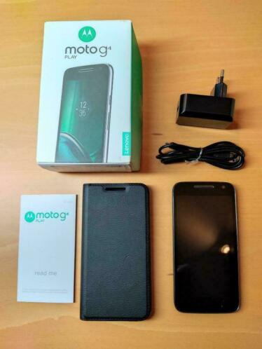 Moto G4 play  32GB SD kaart  book-case in nieuwstraat