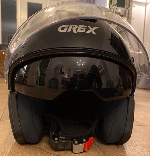 Motor Helm GREX kind maat 63  XL als nieuw met zon vizor