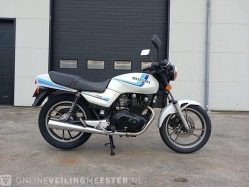 Motor Suzuki, Chopper - GS 450 E, wit, bouwjaar 1989