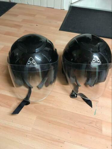 Motorhelm 2x Jet helm maat M