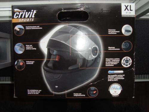 Motorhelm crivit XL 61cm