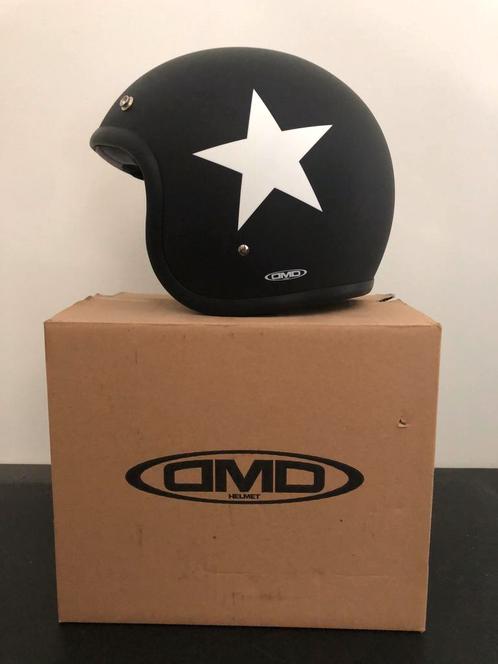 Motorhelm, DMD vintage star black XL, nieuw