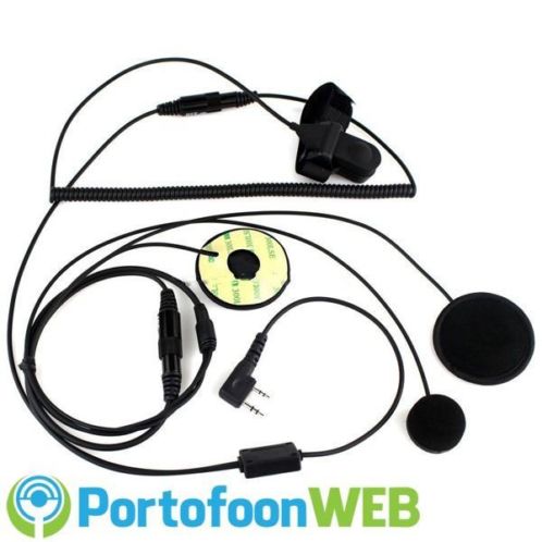 Motorhelm Headset dicht met Microfoon amp PTT knop voor op stu