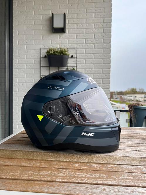 Motorhelm HJC i70 blauw, zo goed als nieuw, maat S56