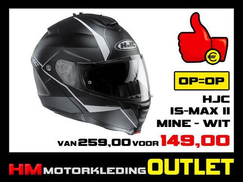 Motorhelm HJC IS-MAX II Mine - Wit - L-60