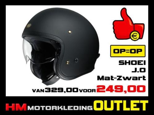  Motorhelm Shoei J.O - Mat-Zwart JO - maat M 58 XL-62