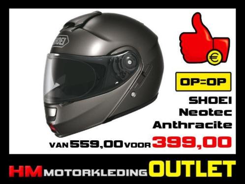  Motorhelm Shoei Neotec Glans Antraciet - maat S 56 XL 62