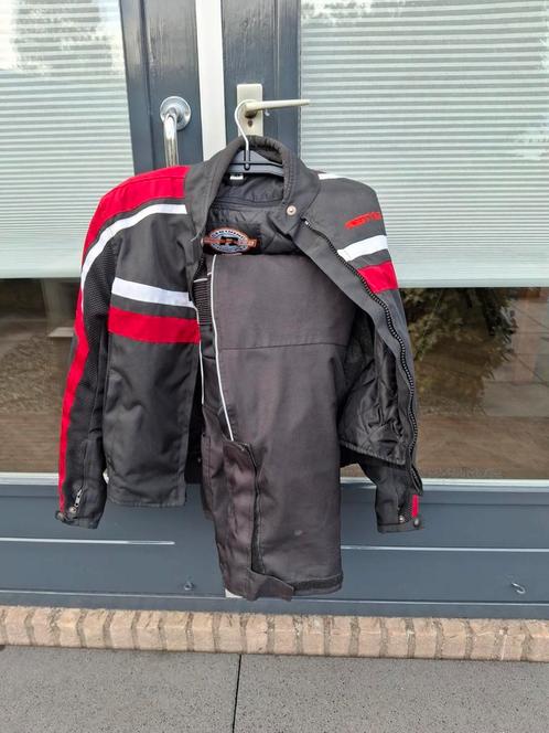 Motorjas en broek voor kind of kleine vrouw. Goede staat