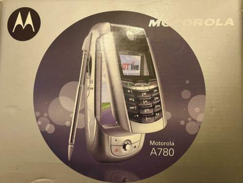 Motorola A780 met does en toebehoren. Werkt nog