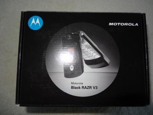 Motorola black RAZR V3 flip phone klap telefoon
