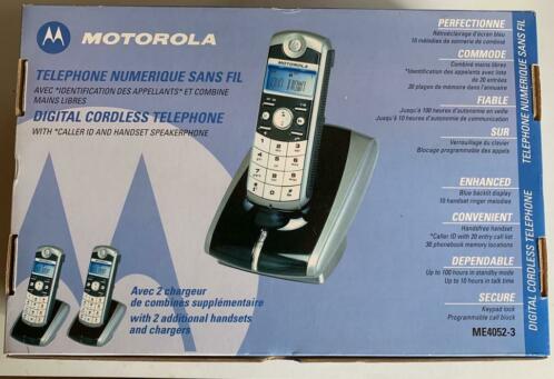 Motorola digitale draadloze telefoon set 4052-3