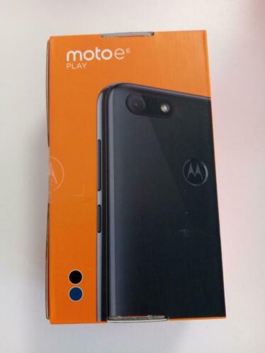 Motorola E6 play nieuw in doos zwart