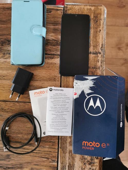 Motorola E7i power 32gb als nieuw compleet  hoesje