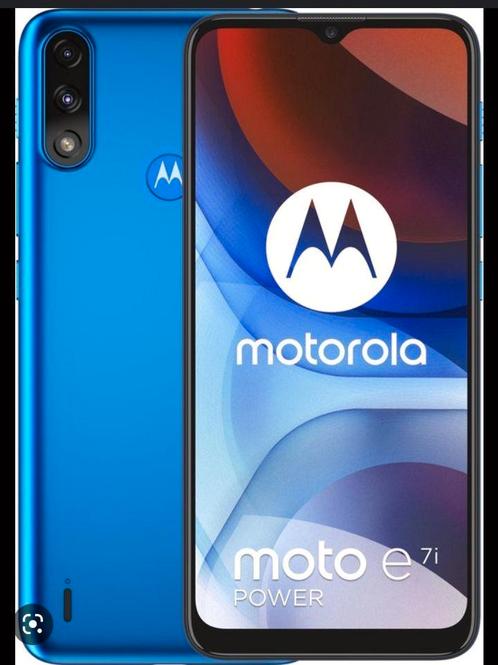 Motorola e7i power blauw