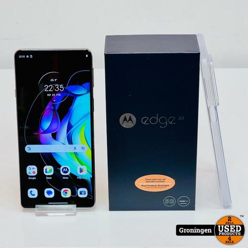 Motorola Edge 20 128GB Frosted White 5G NIEUWSTAAT COMPLEET
