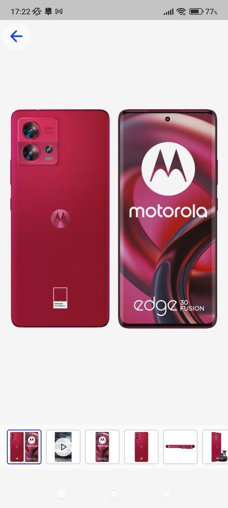 Motorola edge 30 in de kleur fusion red
