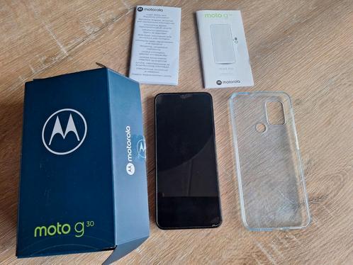 Motorola G30 krasvrij 128GB met hoesje doos en evt lader
