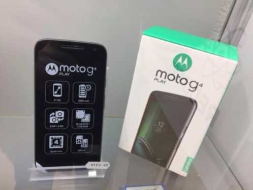 Motorola G4 play Dual Sim black Splinternieuw in doos