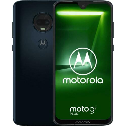 Motorola G7 Plus blauw  dual sim  64Gb  met bon
