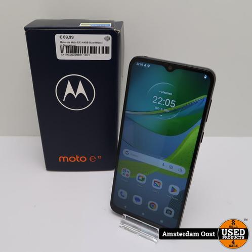 Motorola Moto E13 64GB Dual Black  in Nieuwstaat