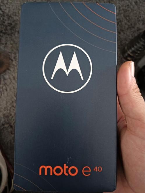 Motorola moto e40 zwart nieuw in doos.