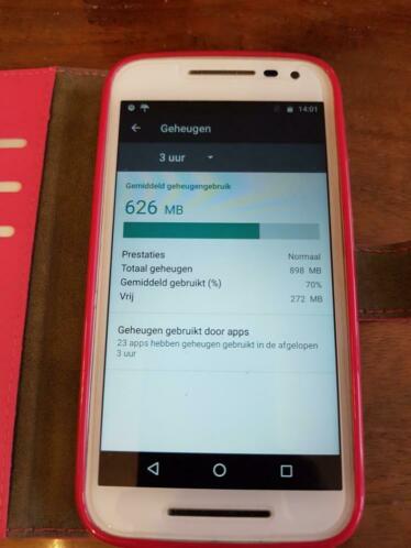 Motorola moto G 3 met hoes Android besturing 