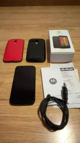 Motorola Moto G 8gb Simlock VRIJ, met 2 hoesjes, Als nieuw