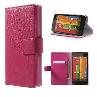 Motorola Moto G3 Book Wallet CaseHoesje Roze (Book Case)
