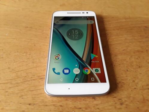 Motorola Moto G4 Dual-Sim. Wit-Met Garantie. Als Nieuw