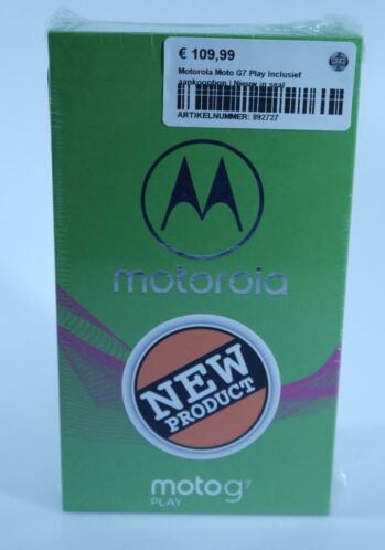 Motorola Moto G7 Play Inclusief aankoopbon  Nieuw in seal