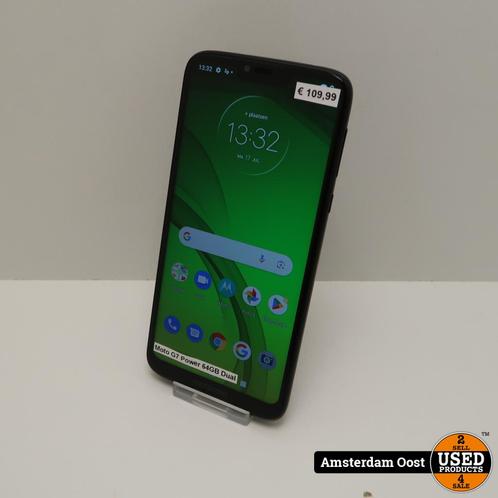 Motorola Moto G7 Power 64GB Dual Black  in Redelijke Staat