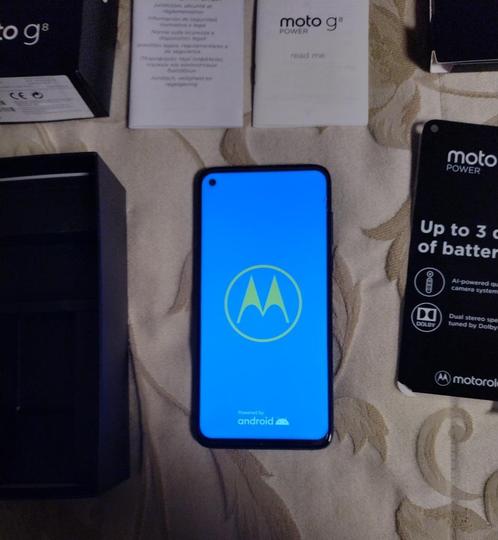 Motorola Moto G8 power, capri blauw,  compleet met turbolade