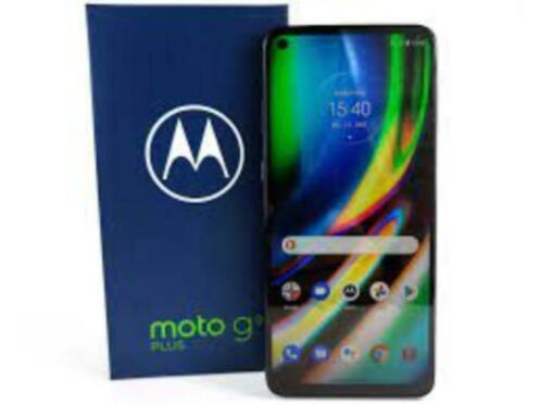 Motorola moto g9 plus blauw zo goed als nieuw compleet