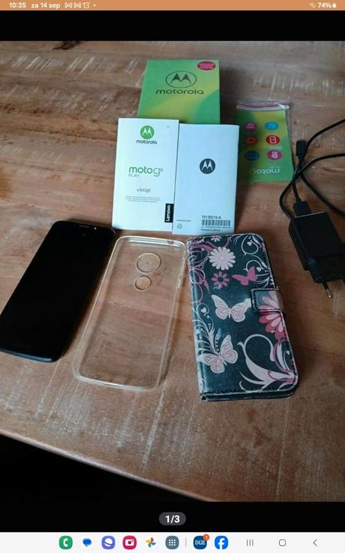 Motorola MotoG6 play, blauw parelmoer, 32gb, in nieuwe staat